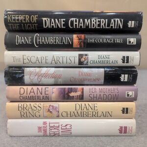 Diane Chamberlain HC Lot of 7 First Editions, 3 Signed + Author's Wedding Invite